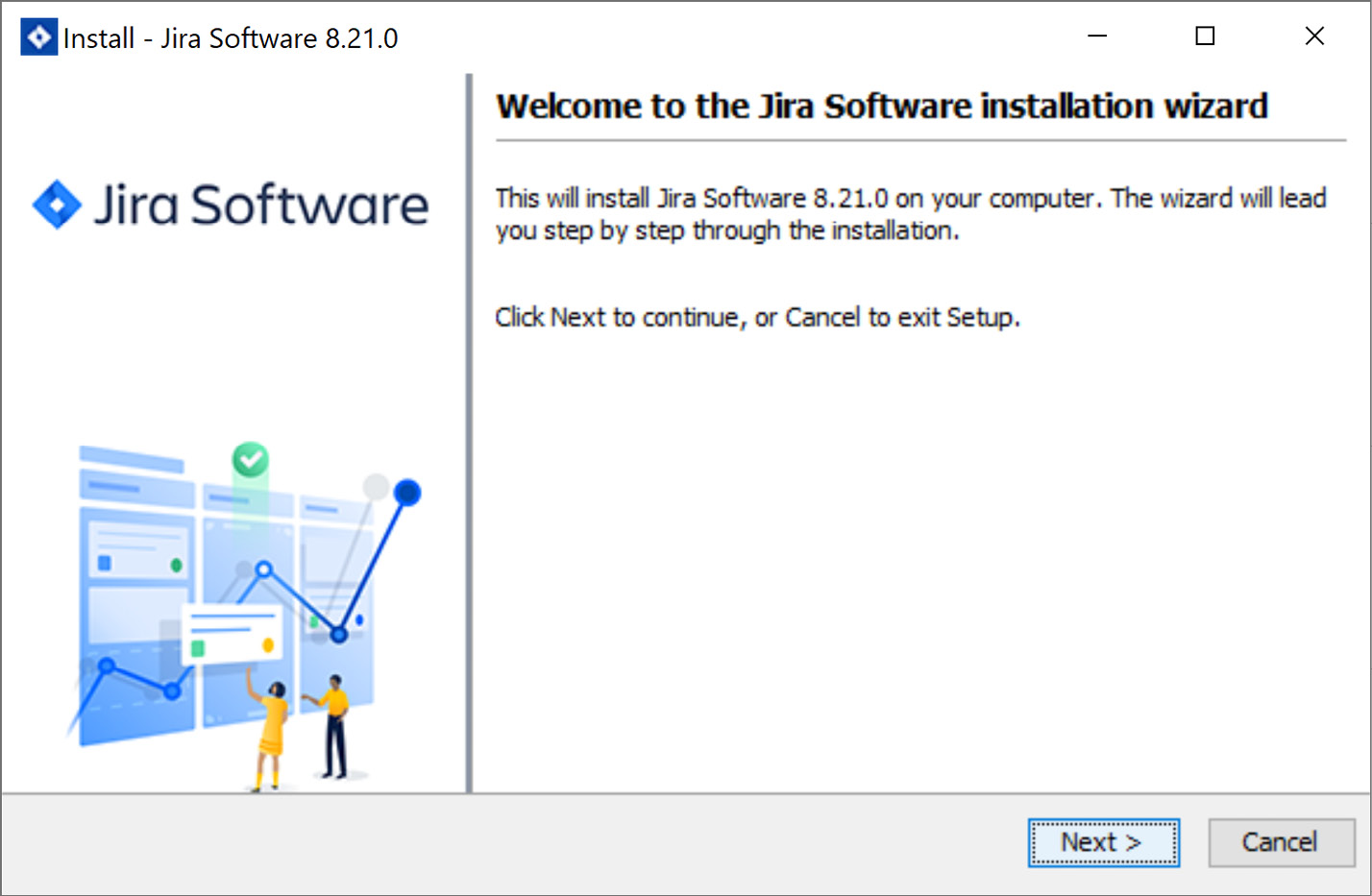 Figure 1.4 – Jira installation step 1
