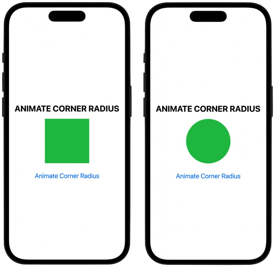 Figure 2.11: Animating the corner radius
