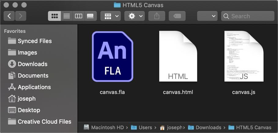 Figure 2.8 – HTML5 Canvas produces HTML and JavaScript