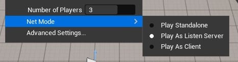 Figure 3.8 – The Net Mode settings