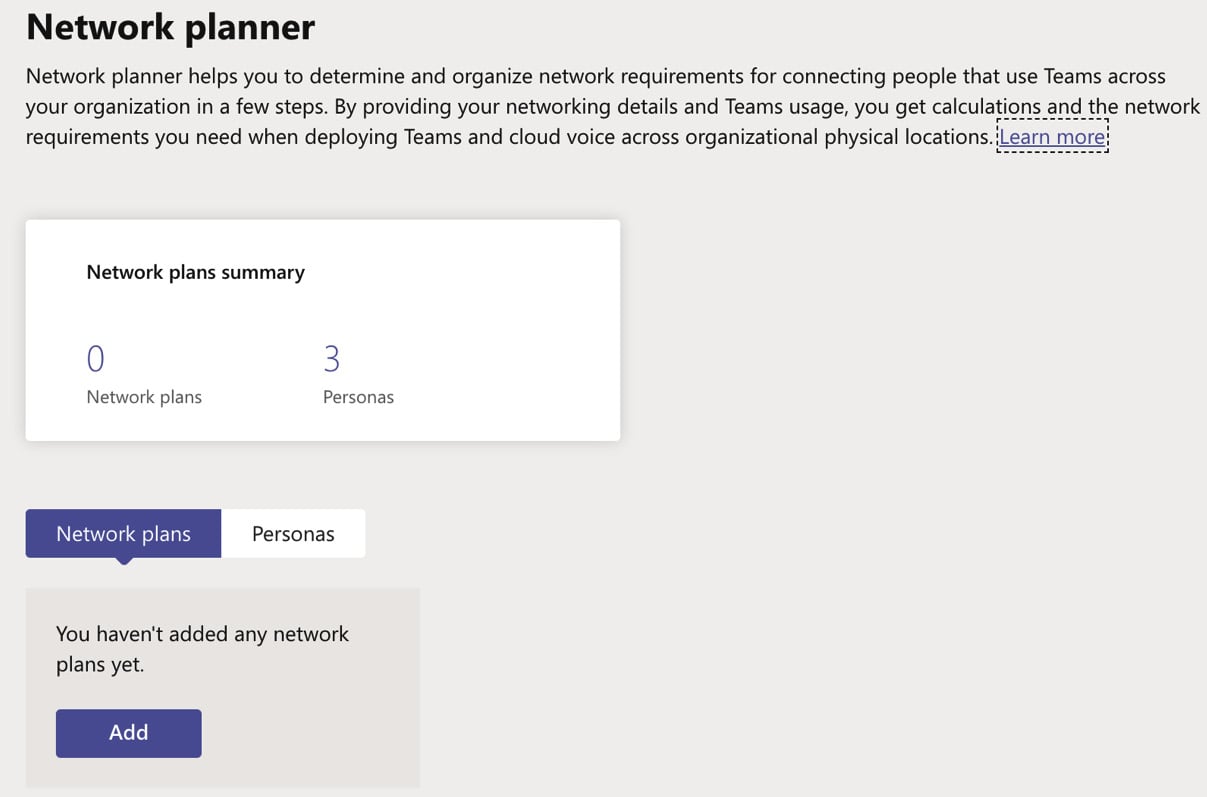 Figure 1.3 – Network planner
