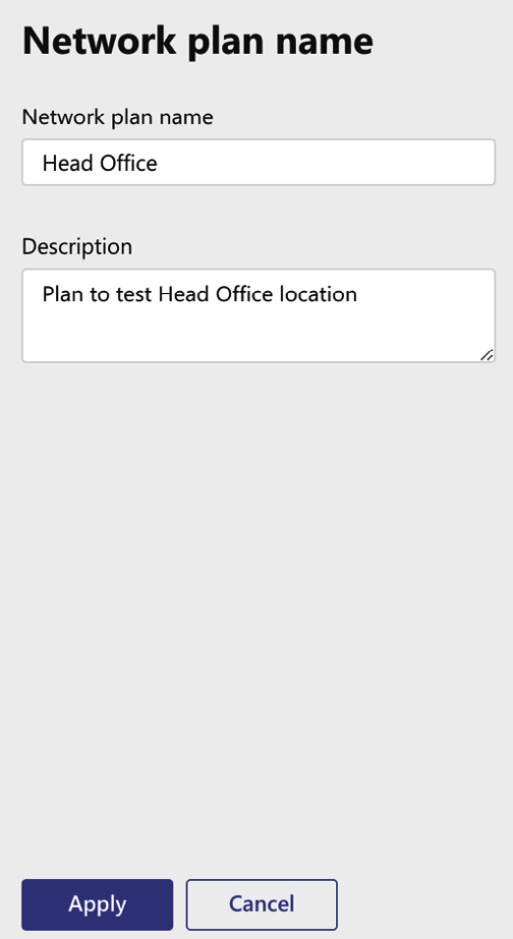 Figure 1.9 – Creating a network plan
