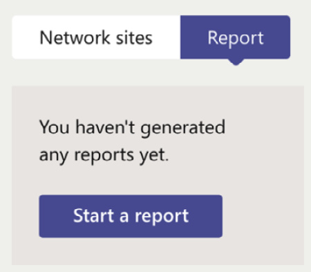 Figure 1.15 – Starting a report
