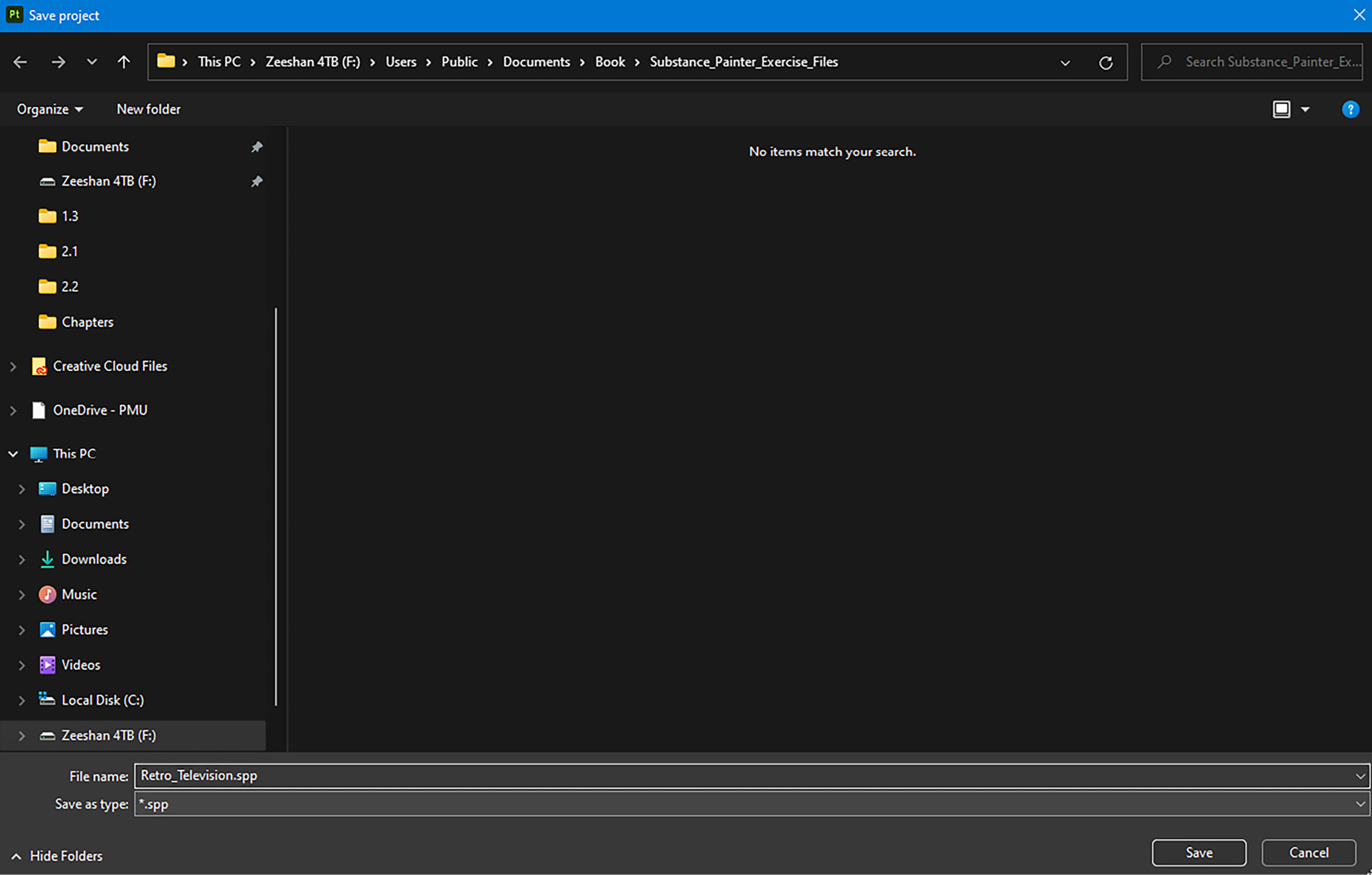 Figure 2.23 – Saving the project
