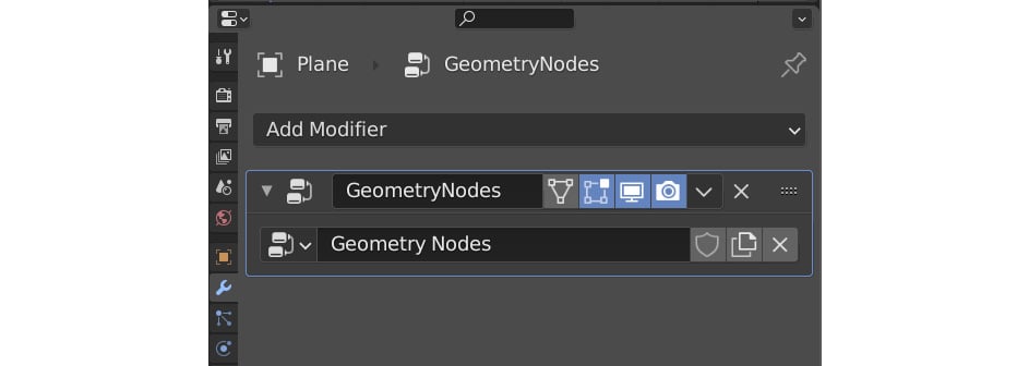 Figure 1.7 – The Geometry Nodes modifier
