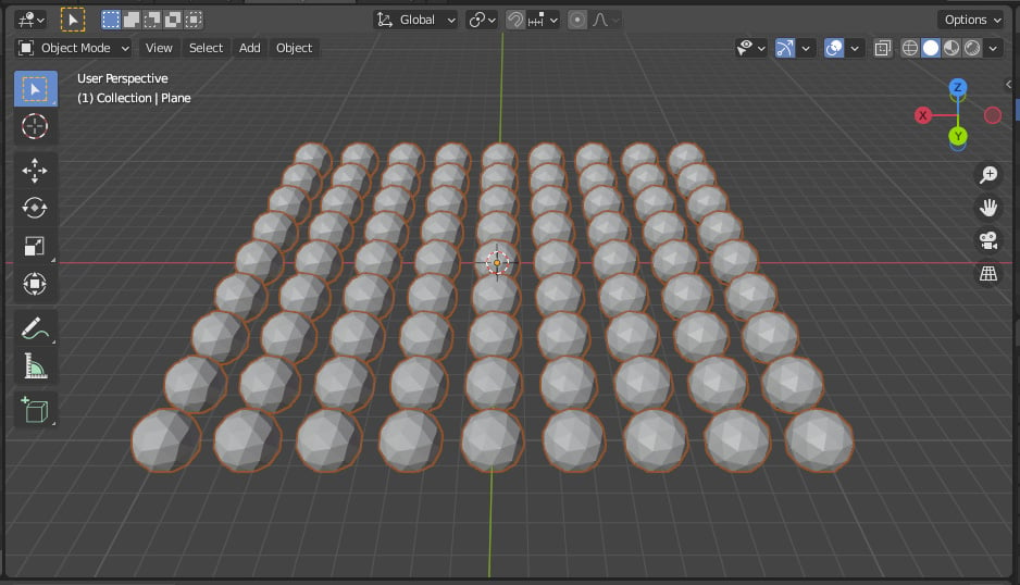 Figure 1.12 – Increasing the number of vertices will increase the number of instance objects
