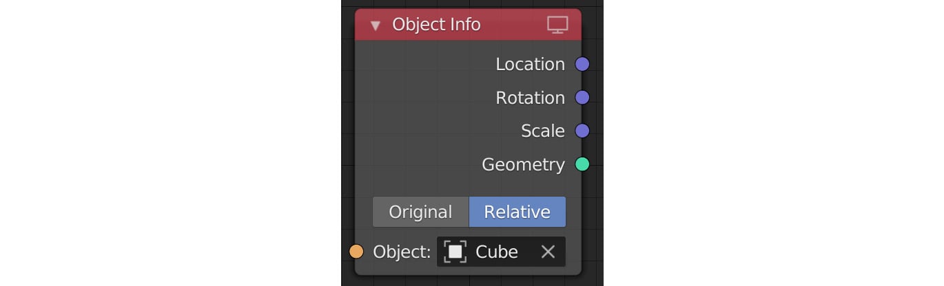 Figure 1.41 – The Object Info node
