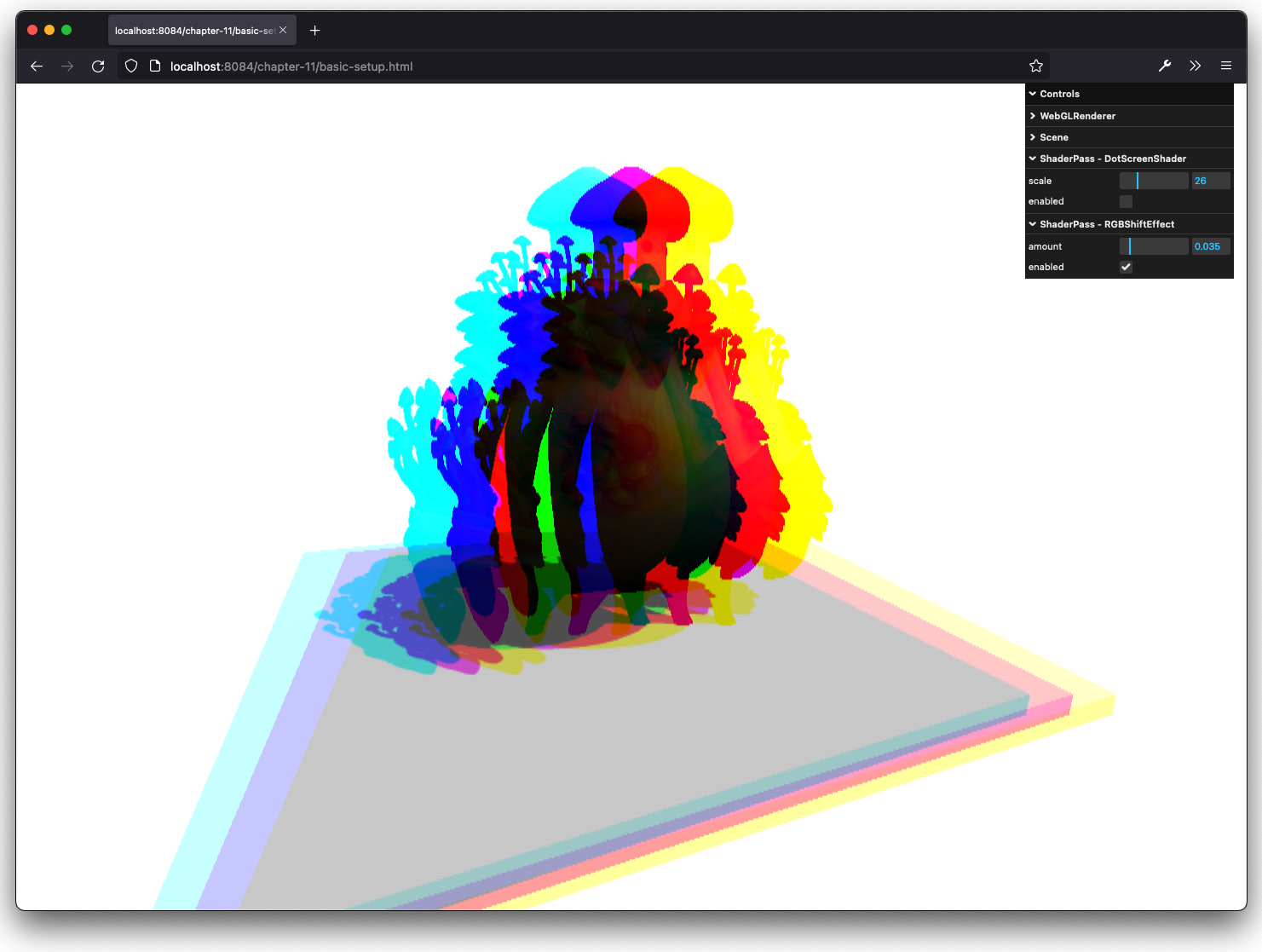 Figure 11.1 – Rendered using a postprocessing pass