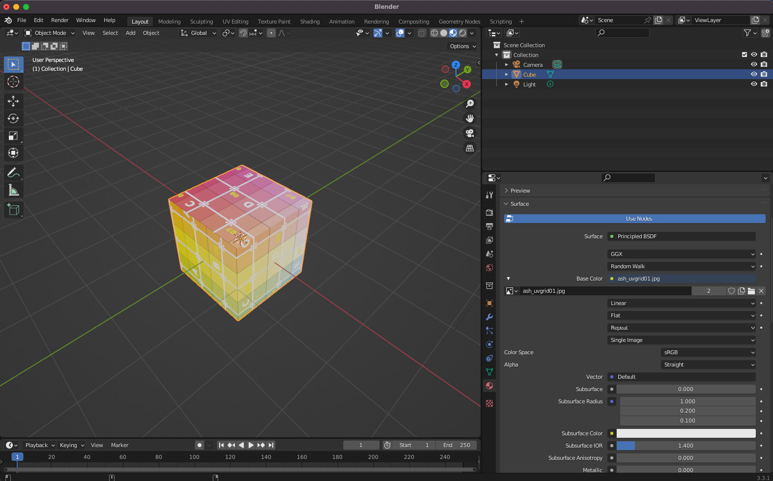 Figure 13.36 – Adding a texture to a mesh in Blender