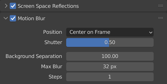 Figure 11.34 – The Motion Blur settings