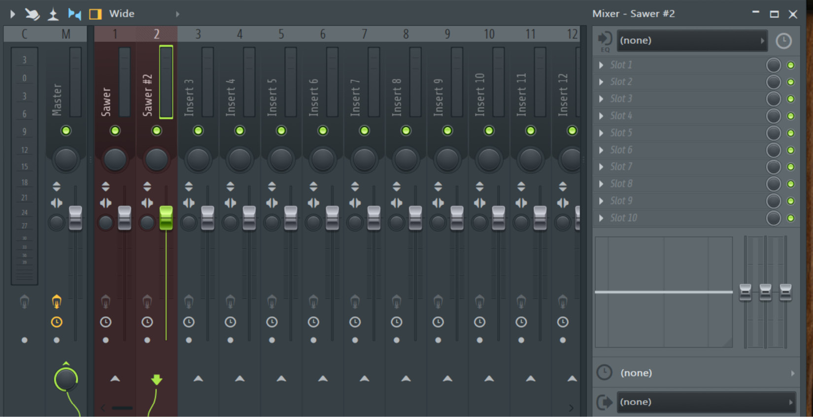 Figure 3.38: Mixer | Sawer 1 | Sawer 2