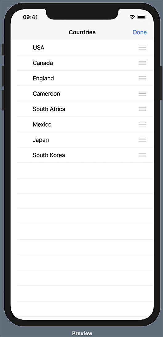 Figure 2.8 – MovingListRows 
