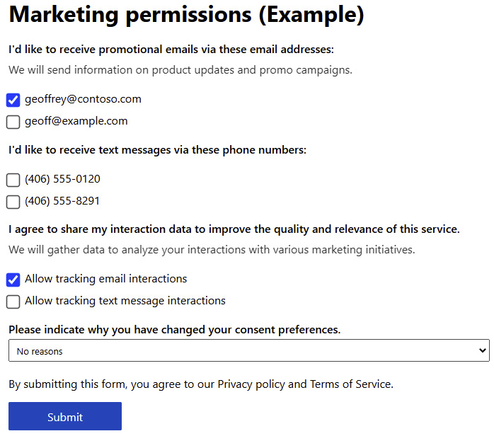 Figure 1.11 – Compliance – Preview of Preference page
