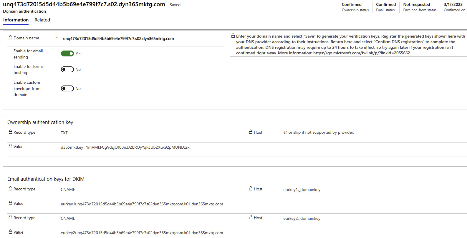 Figure 1.5 – Domain authentication
