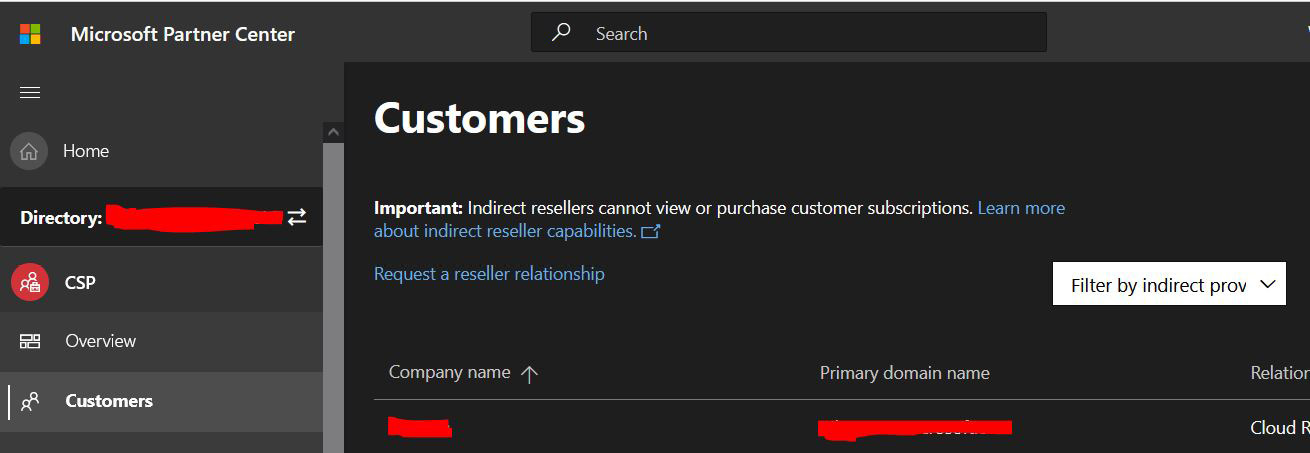 Figure 1.13 – Request a reseller relationship
