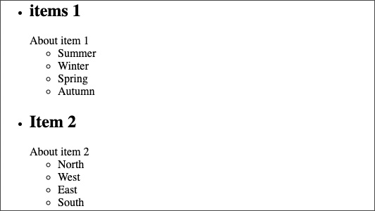 Figure 1.20 – Output of iterating through an ﻿array of object items