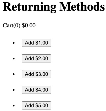 Figure 1.32 – All the values now are in currency format while retaining the cart counter