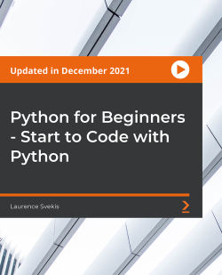 Python for Beginners - Start to Code with Python [Video] | Packt