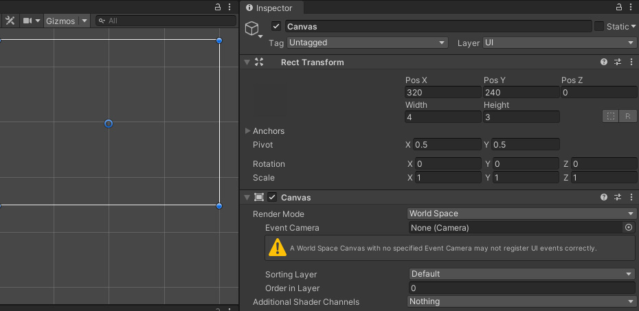 Figure 16.8: A Canvas in Screen Space - Overlay