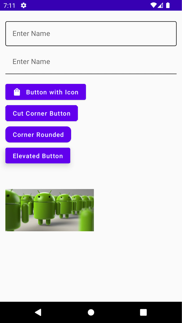 Figure 2.6 – Se﻿veral UI components