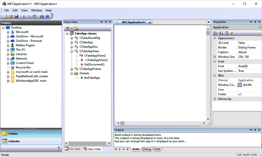 Figure 1.1 – A Windows application that uses MFC as a UI framework
