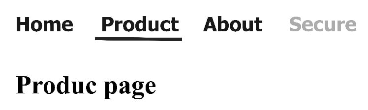 Figure 2.10 – A single-page application using a state
