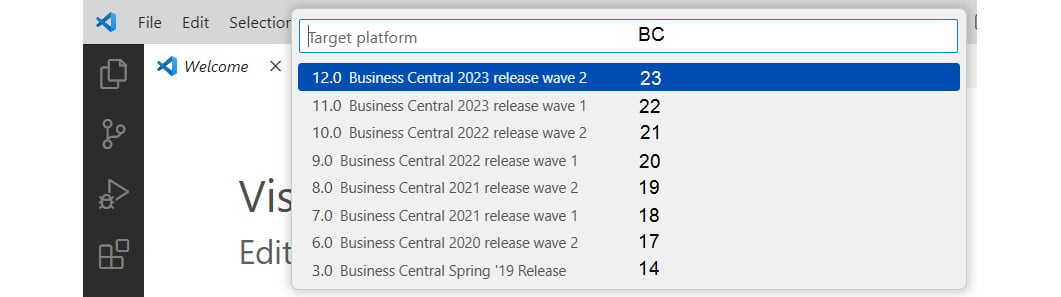 Figure 1.14 – Platform and corresponding BC major release