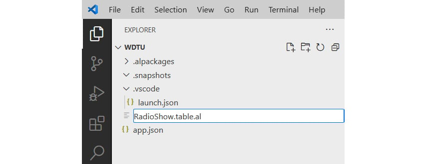 Figure 1.17 – Adding the Radio Show table