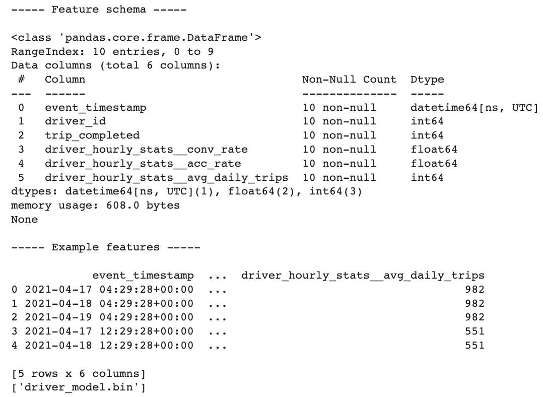 Figure 10.13 – Historical data retrieval with a feature store