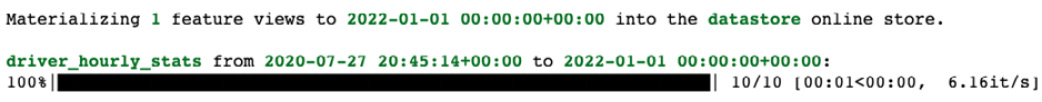 Figure 10.14 – Saving data to the online feature store