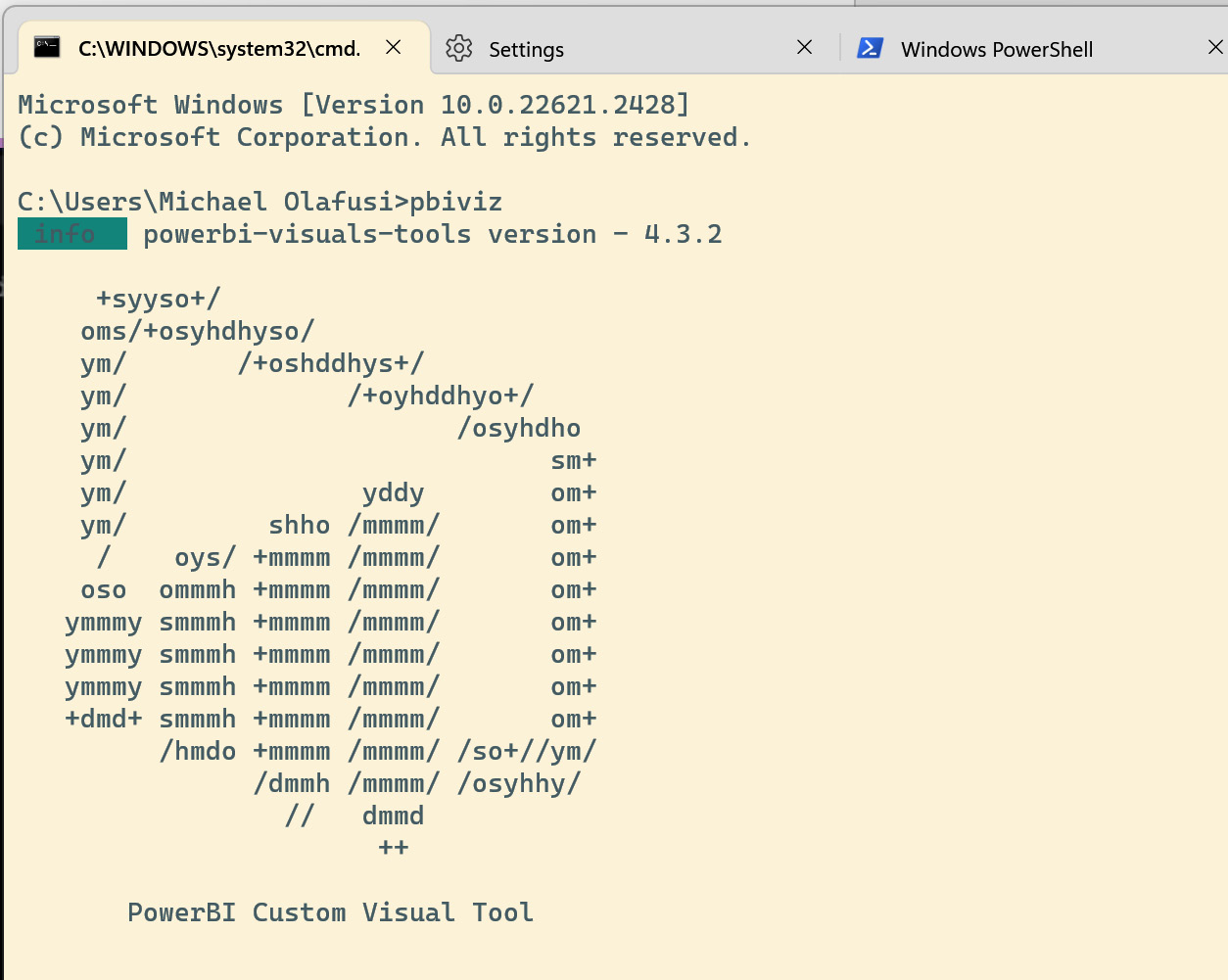 Figure 9.1 – Text used to draw the old Power BI logo