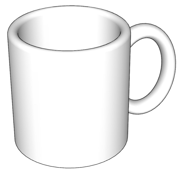 Figure 1.3 – A 3D model of my baby coffee cup