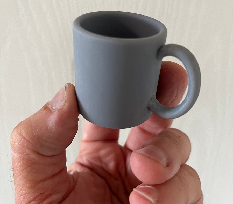 Figure 1.7 – This is my baby coffee cup, ready for paint