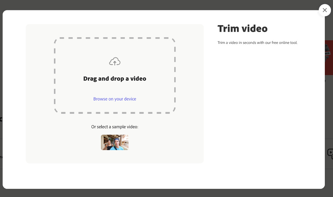 Figure 12.4 – Trim video