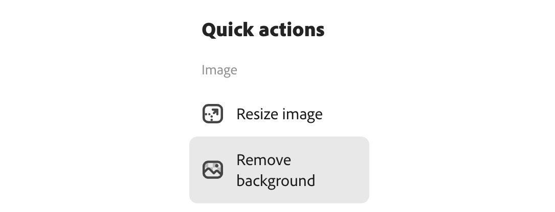 Figure 6.4 – The Remove background option