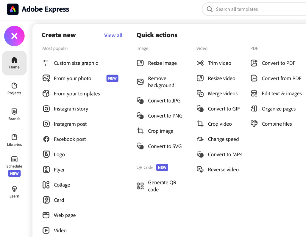 Figure 11.3 – Create a new video