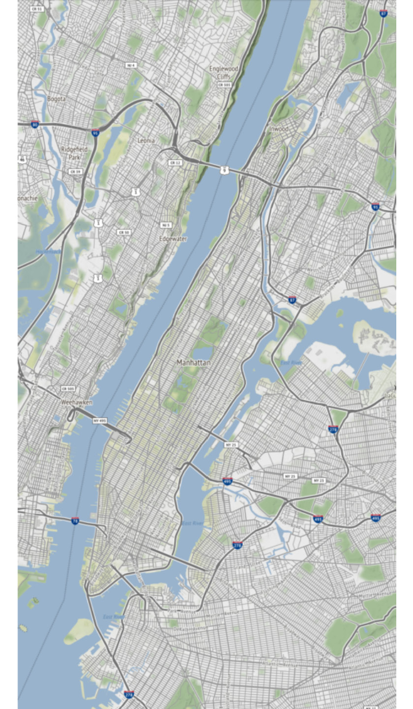 Figure 2.1 – Manhattan map