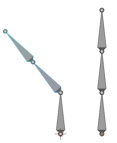 Figure 2.10 – Rotating bone (FK)