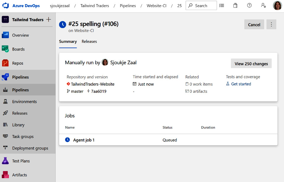 Figure 1.8 – Azure Pipelines