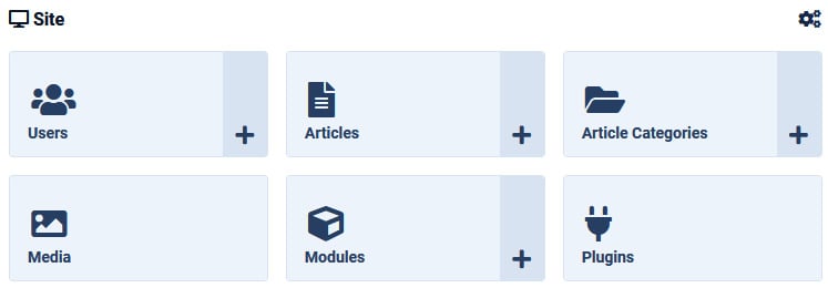 Figure 1.5 – The Site module