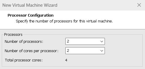 Figure 1.13 – Specifying the number of processors to allocate