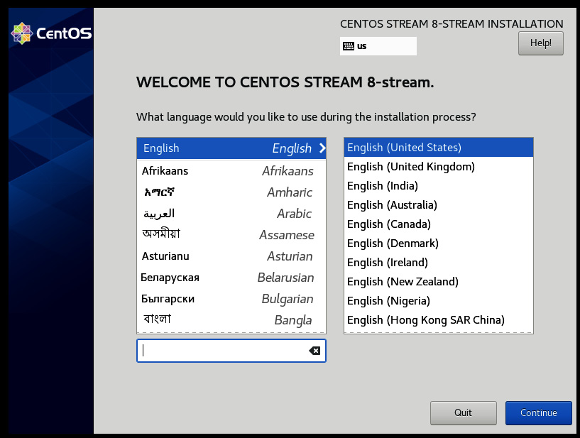 Figure 1.24 – Choosing your preferred language