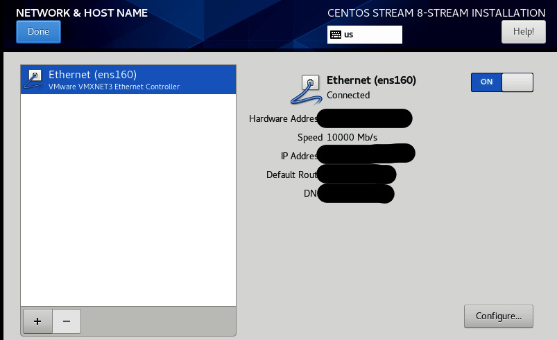 Figure 1.26 – The Network & Host Name page