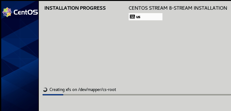 Figure 1.28 – Installation progress