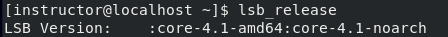 Figure 1.40 – Displaying the Linux Standard Base version