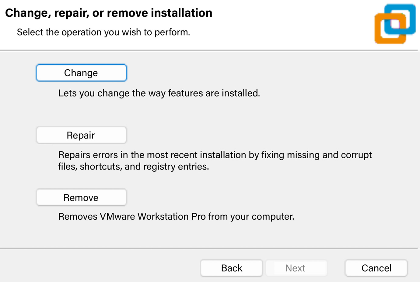 Figure 1.7 – Setting up