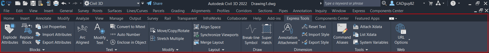 Figure 1.31 – Express Tools
