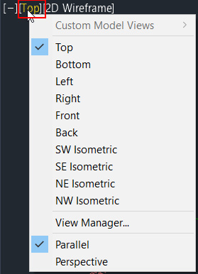 Figure 1.41 – Model space viewport view orientation
