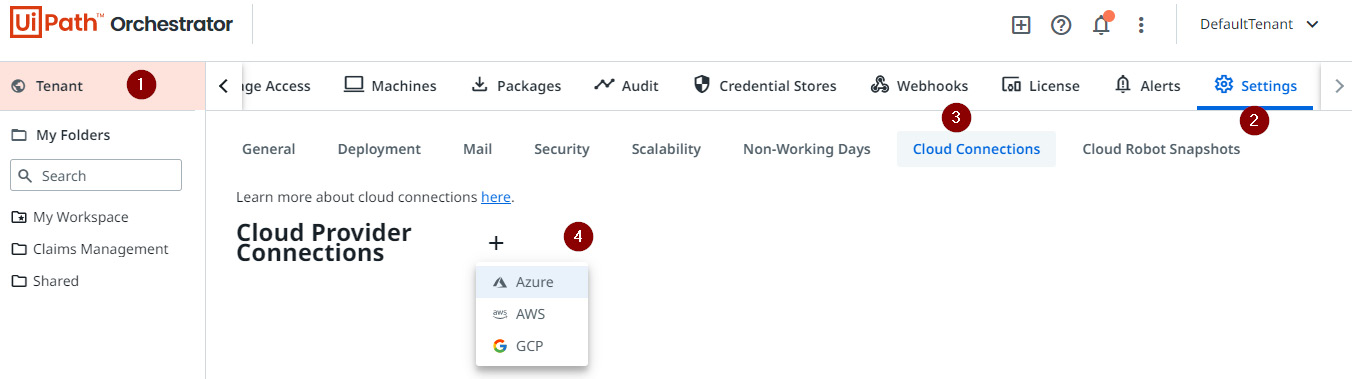 Figure 1.9 – Cloud machine options
