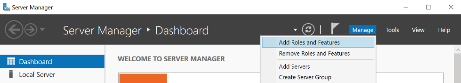 Figure 1.15 – Server Manager
